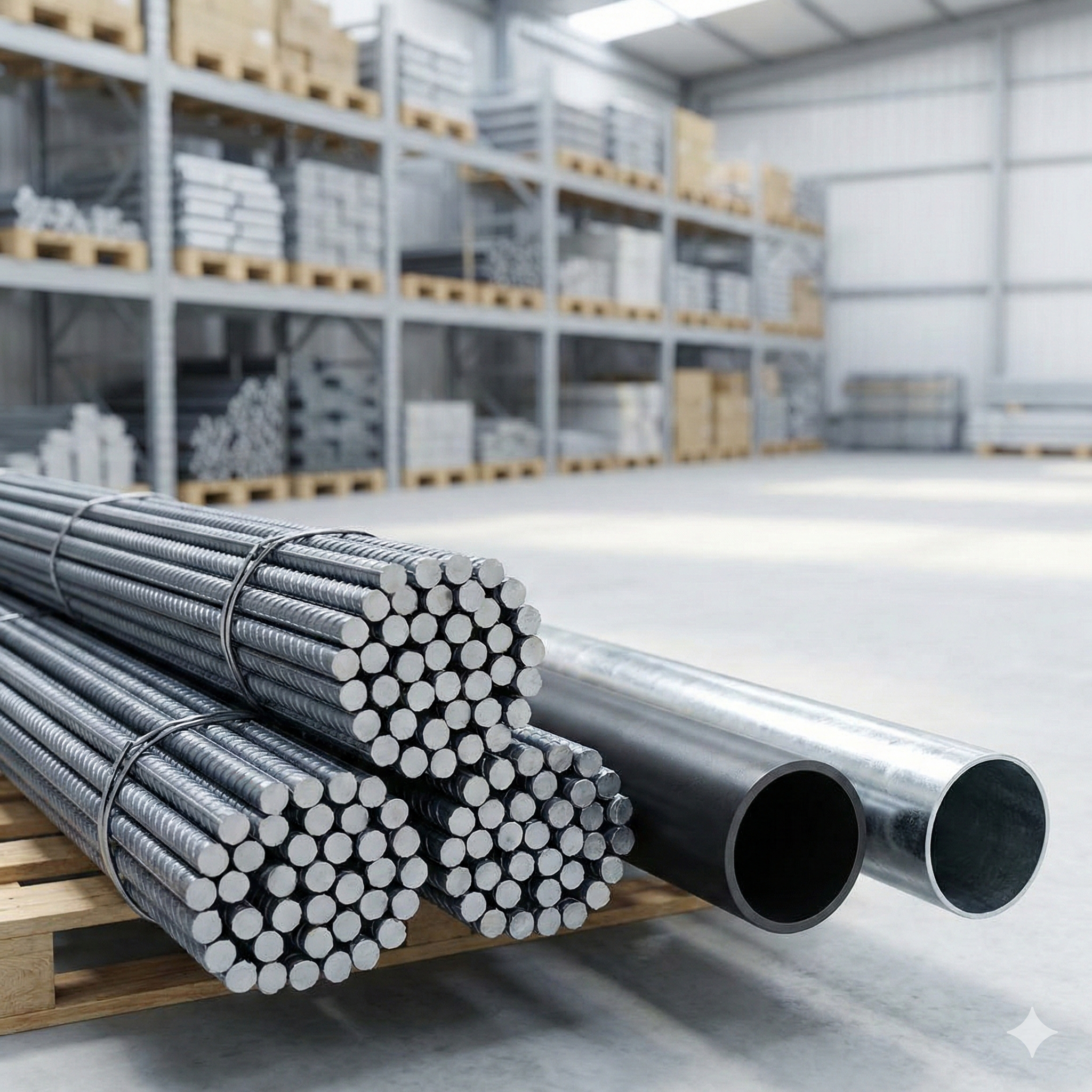 TMT Steel, MS & GI Pipes